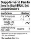 Liquid Energy Stick sin cafeína de ginseng rojo coreano - Koreselect